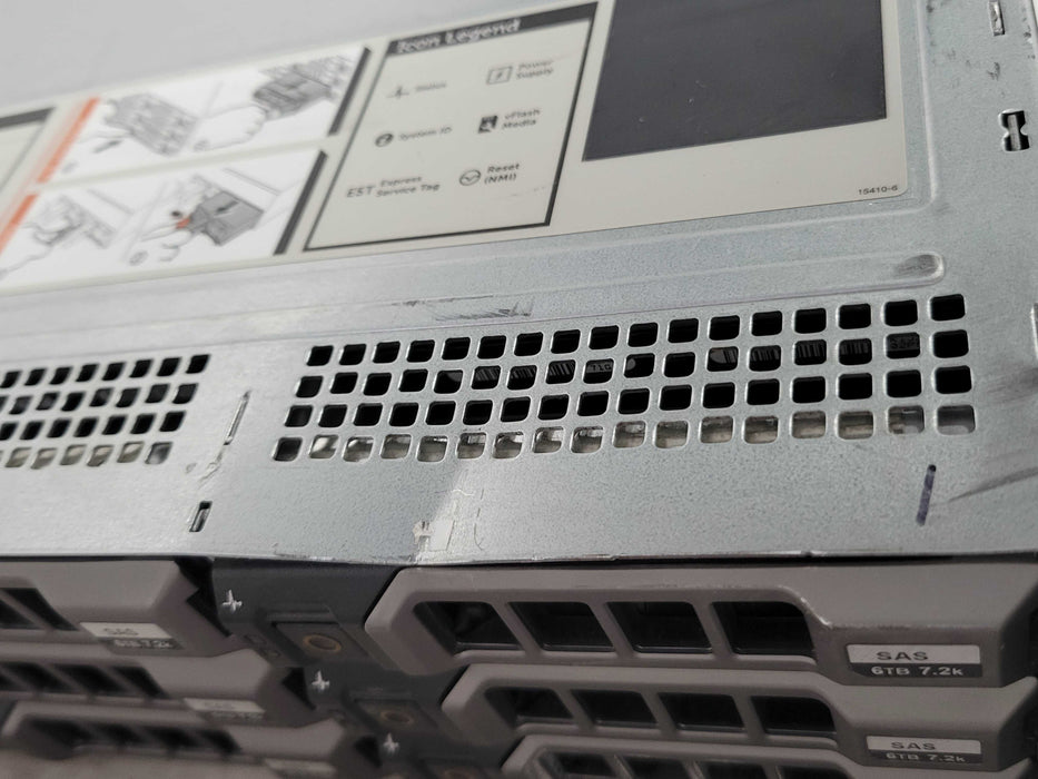Dell PE R730xd, 1x Xeon E5-2620v3, 16GB, H730p Mini, 16x 6TB + 2x 300GB HDD _