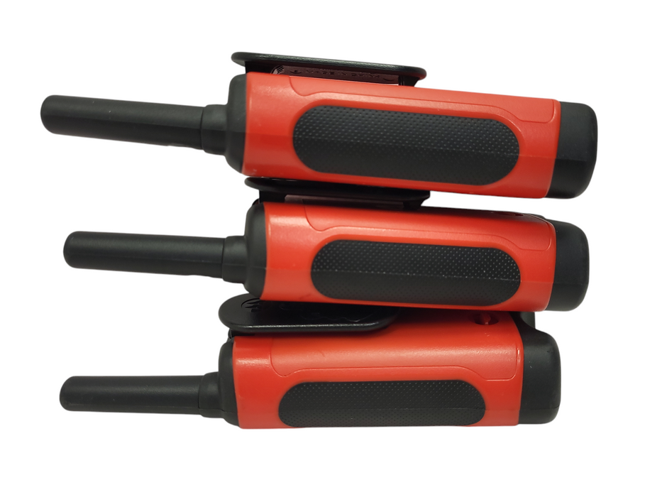 MOTOROLA T265 Rechargeable Emergency Preparedness 2-Way Radio Orange (3 Pack) $