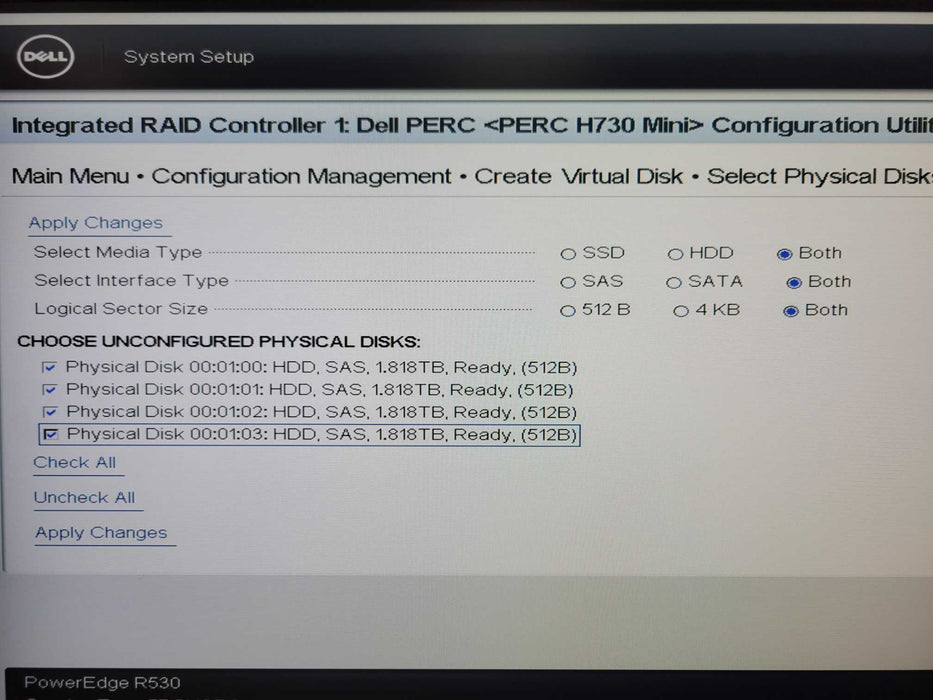 Dell PE R530, 1x Xeon E5-2620v4 2.10GHz, 16GB, H730 Mini 4x 2TB SAS, 2x PSU _