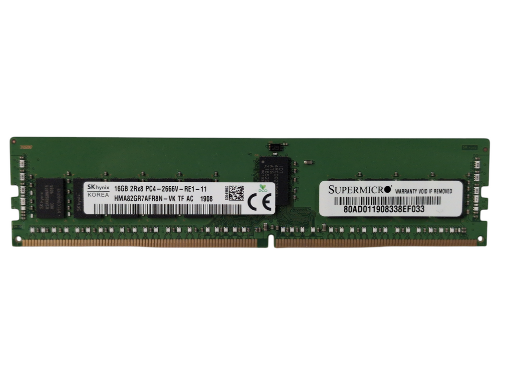 16GB DDR4 Server RAM Memory Hynix 16GB 2Rx8 PC4-2666V-RE1-11 Q