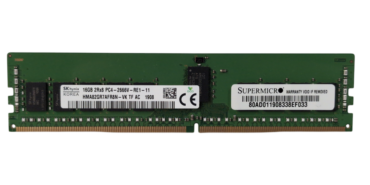 SK hynix 16GB DDR4 メモリー PC4-2666V 16GB DDR4 Server RAM Memory Hynix 16GB 2Rx8 PC4-2666V-RE1-11 Q