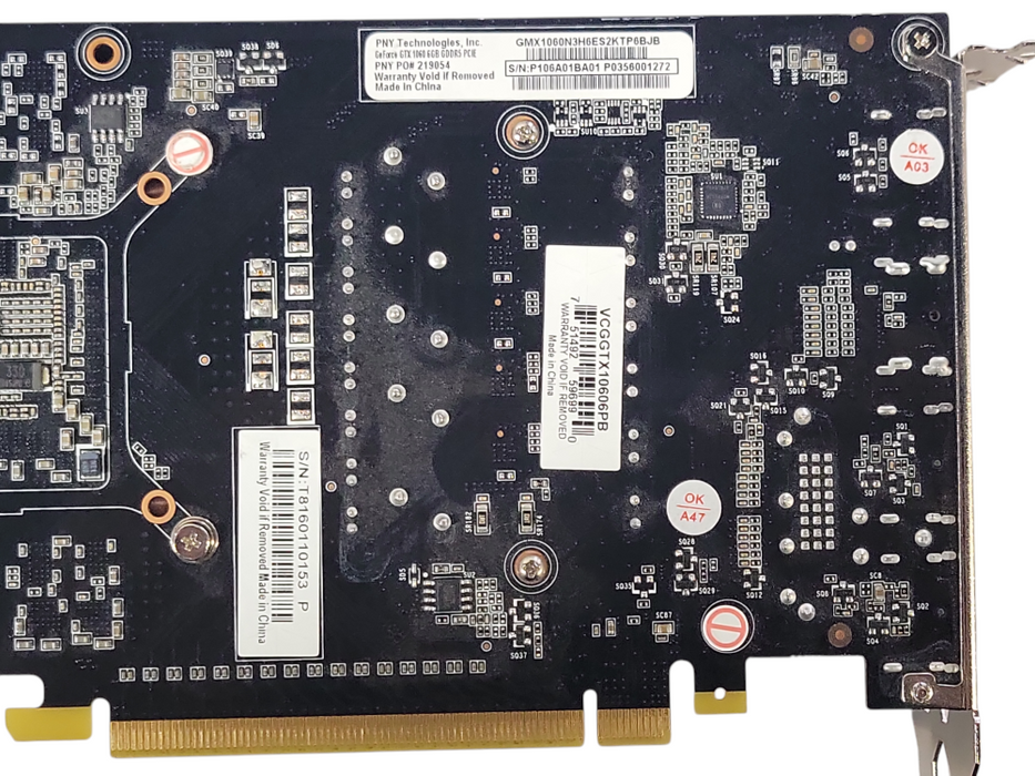 Nvidia/PNY GeForce GTX1060 6GB GDDR5 PCIE GMX1060N3H6ES2KTP6BJB _