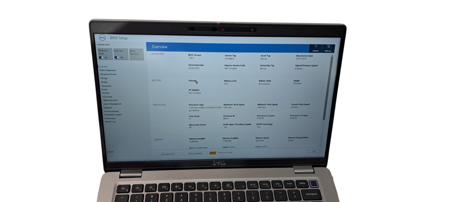 Dell Latitude 5420 i5-1145G7 CPU|16GB DDR4|256GB NVME| READ  Lap200