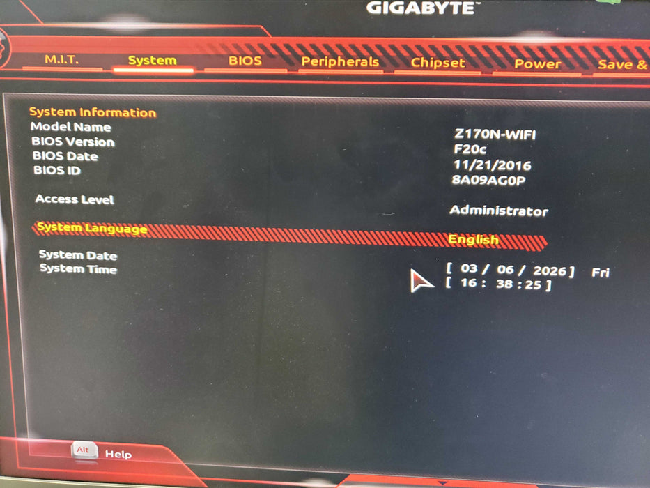 GIGABYTE Z170N-WIFI ITX MOTHERBOARD LGA 1151 WITH INTEL I7-6700K NO RAM