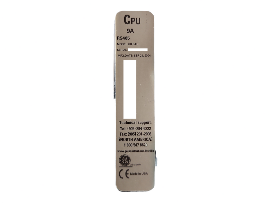 General Electric Multilin UR-9AH CPU Module, READ
