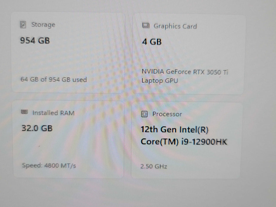 Dell XPS 15 9520 i9 12900HK 32GB DDR5 RTX 3050 Ti 1TB NVMe  β Lap200