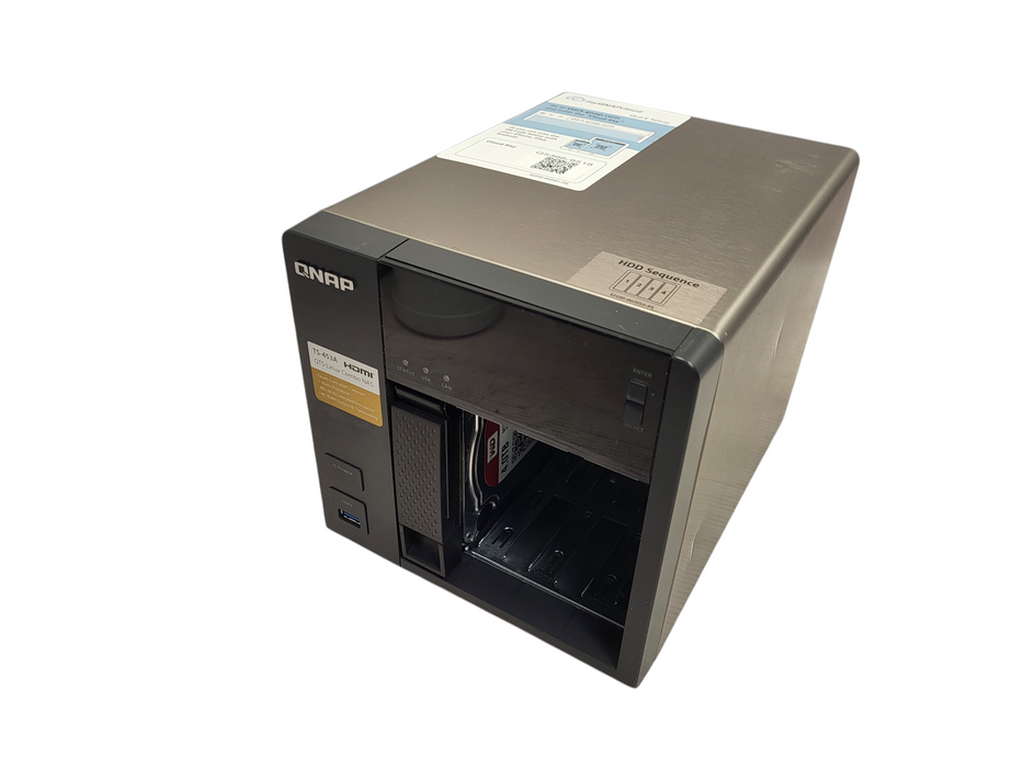 QNAP TS-453A 4-Bay NAS, Celeron N3160 1.60GHz, 4GB RAM w/ 1x 4TB HDD No AC Q$