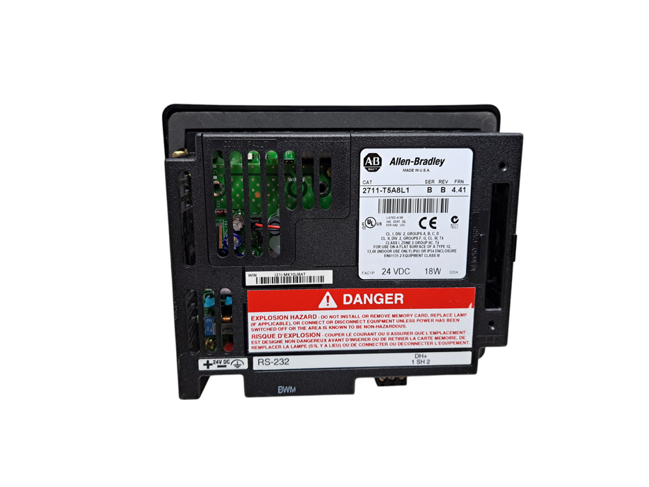 Allen Bradley PanelView 550 Screen 2711-T5A8L1 REV B | POWERS ON