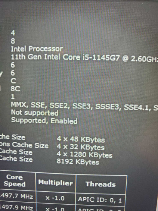 Dell Latitude 5520 Core i5-1145G7@2.60GHz 16GB RAM 256GB NVME  Lap200