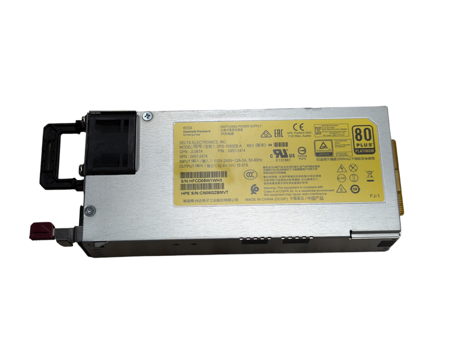 HP Aruba PS-1050EB A JL087A 52.6V 19.97A Power Supply 110V-240V -