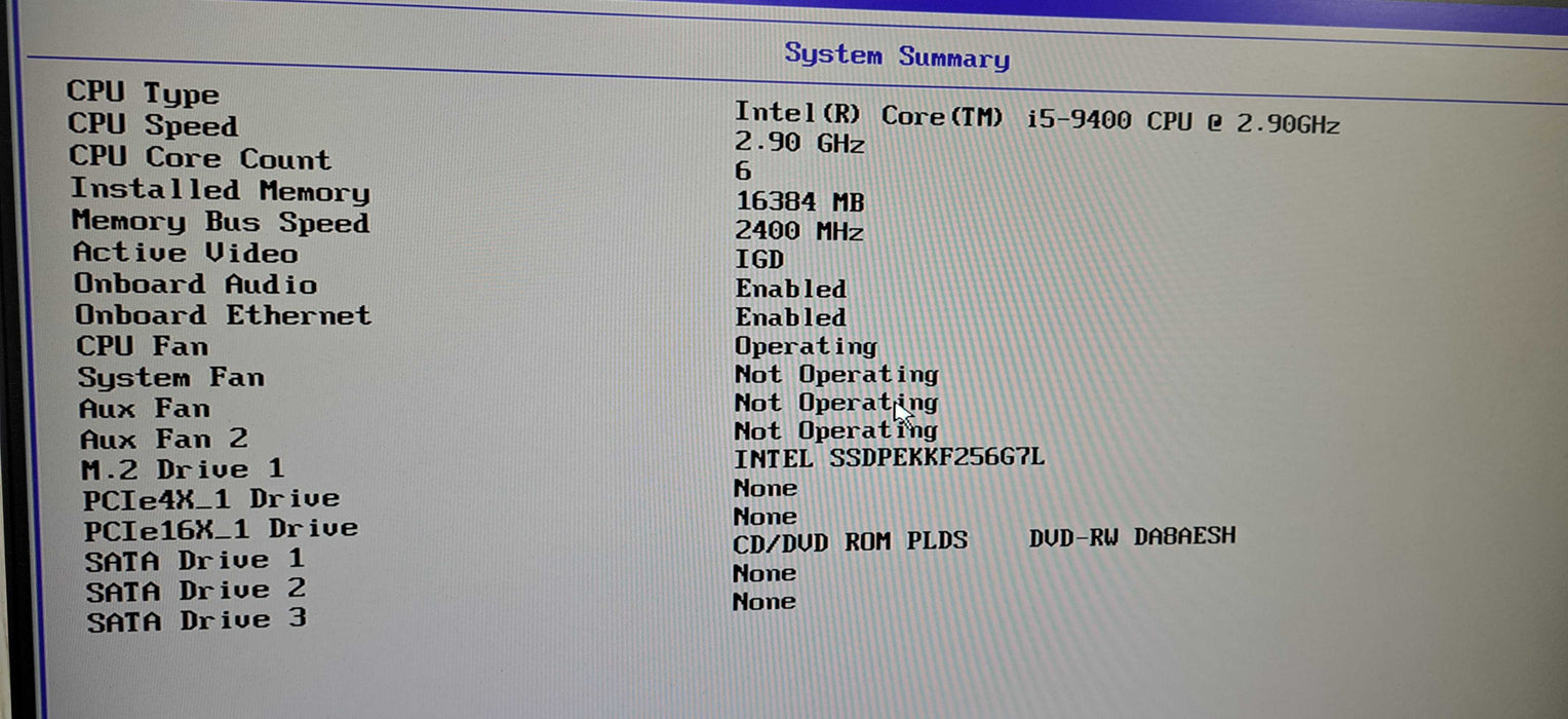 ThinkCentre M720S SFF i5-9400|16GB RAM|250GB NVMe Q