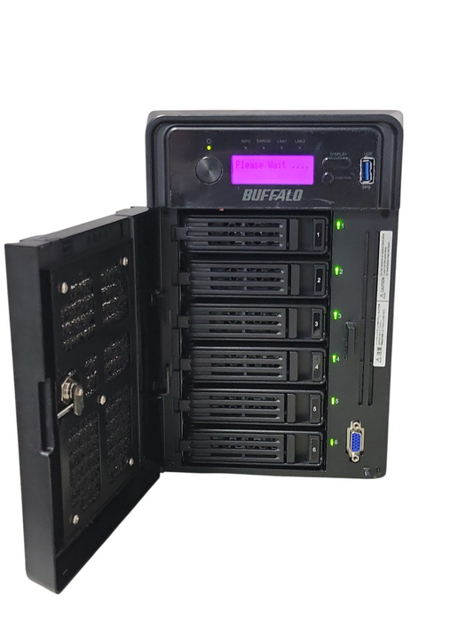 Buffalo Terastation WS5600D1206 6-Bay NAS with HDD Caddies, READ _