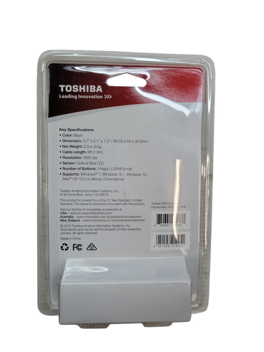 Toshiba U55 USB Optical Mouse Q%