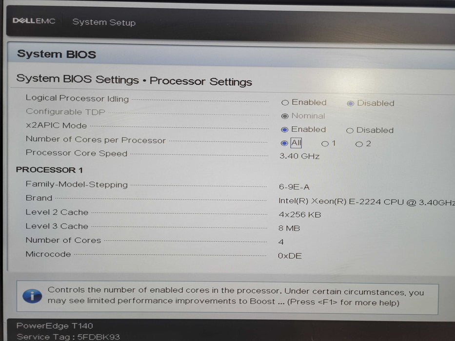 Dell PE T140 Xeon E-2224 3.3GHz 32GB RAM H330 !