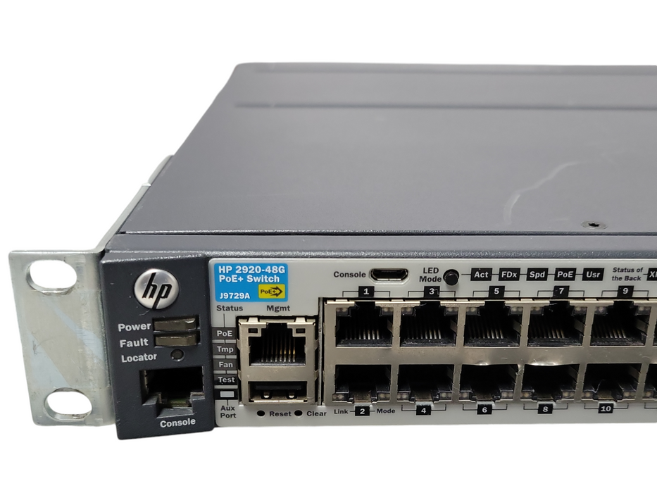 HP 2920-48G-PoE+ J9729A 48-Port Managed Gig Switch w/ J9733A Stacking  _