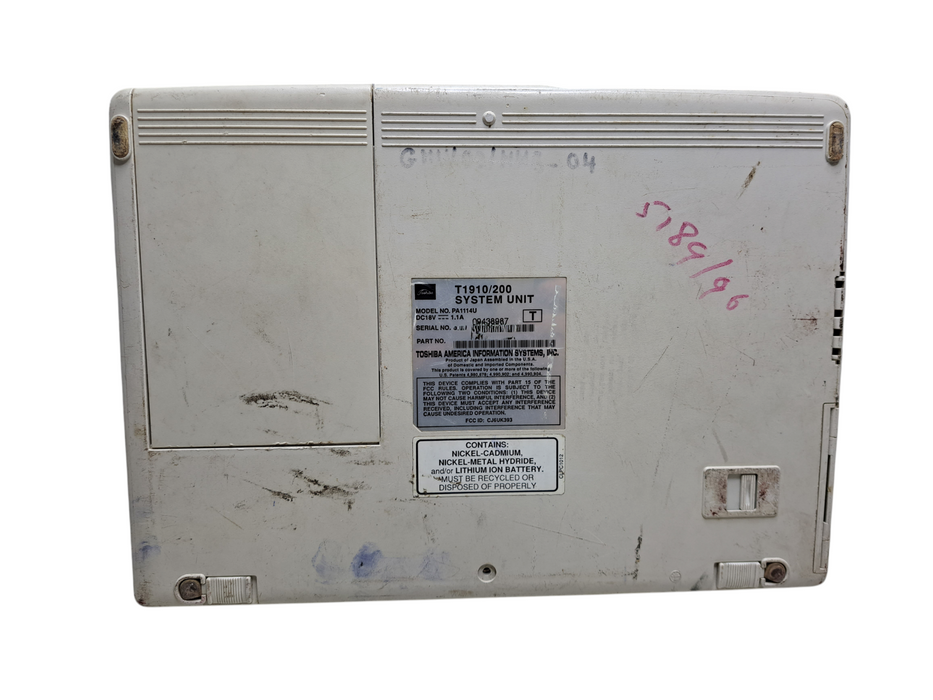 Vintage Toshiba Satellite Laptop T1910/200 No HDD *READ*