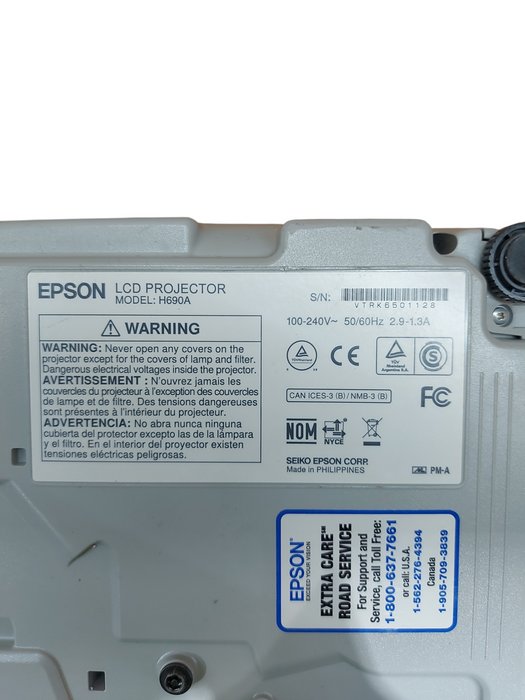 EPSON PowerLite W29 3LCD PROJECTOR HDMI H690A | 4527 Hours Left