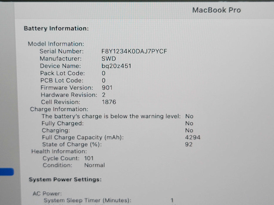 Apple Macbook Pro 2020 13" 4-Core i7-1068NG7 @ 2.3GHz 16GB DDR4 500GB SSD