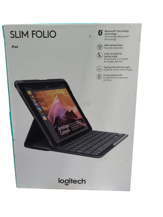 Logitech Slim Folio Keyboard/Cover Case Folio for iPad