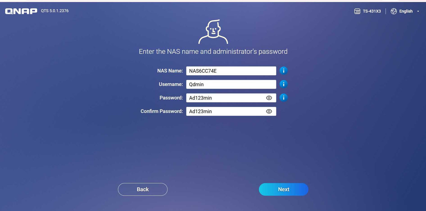 QNAP TS-431X3 4-Bay NAS with 4x 3TB Hard Drives _