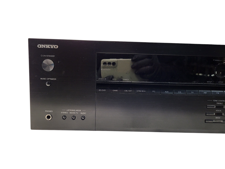 Onkyo TX-SR393 5.2-Channel AV 4K Ultra HD Receiver Black READ $