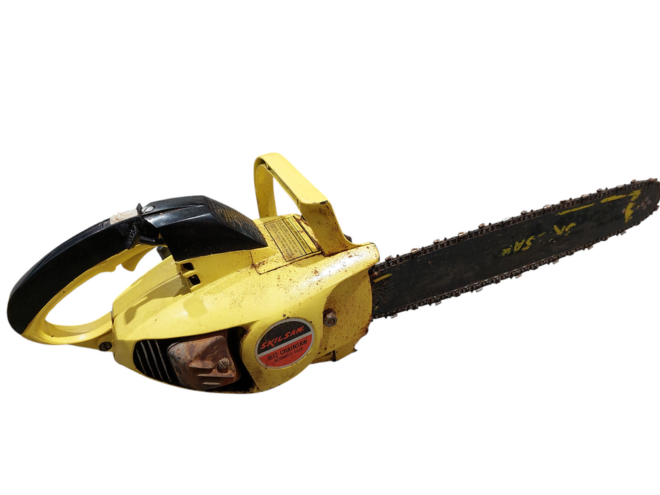 Vintage Skill Saw 1612 Chainsaw Automatic Oiler Bundle with 2 extra Chains  =