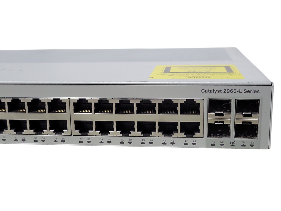 Cisco WS-C2960L-48TS-LL 48-Port Gigabit Ethernet w/ 4x 1G SFP Switch _