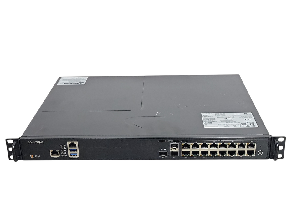 SonicWall NSA 2700 16-Port Network Security/Firewall Appliance 1RK51-109 _