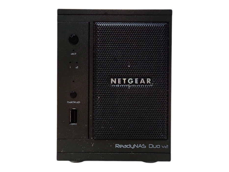 Netgear ReadyNAS Duo V2 RND2000 2-Bay NAS, 1x1TB HDD, 2x Caddies, No PSU