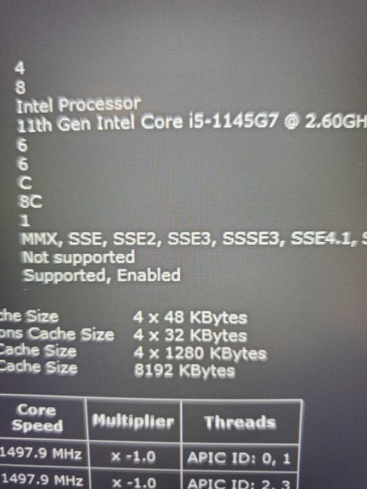 Dell Latitude 5520 Core i5-1145G7@2.60GHz 16GB RAM 256GB SSD  Lap200