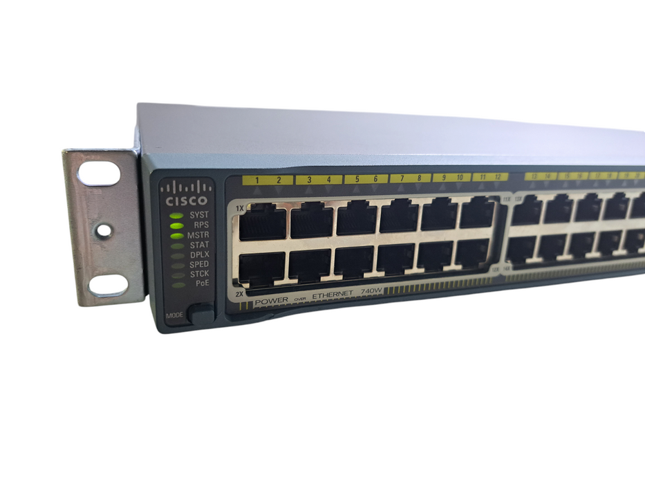 Cisco WS-C2960S-48FPS-L V01 | 48 Port Gigabit PoE+ 740W Managed Switch