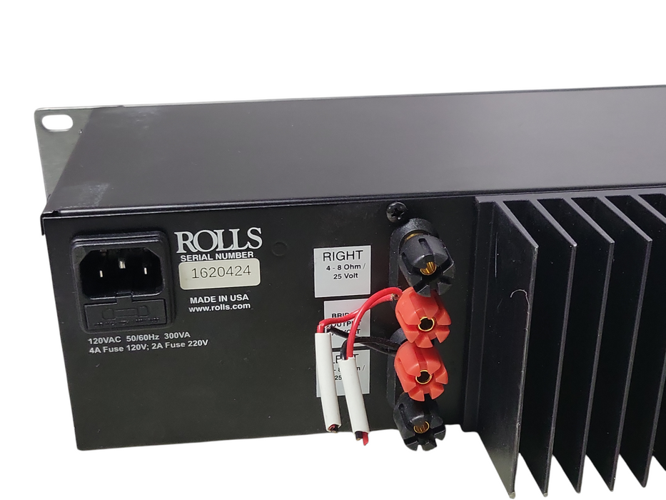 Rolls RA2100b Mosfet Power Amplifier 2U Rack Mount, READ _