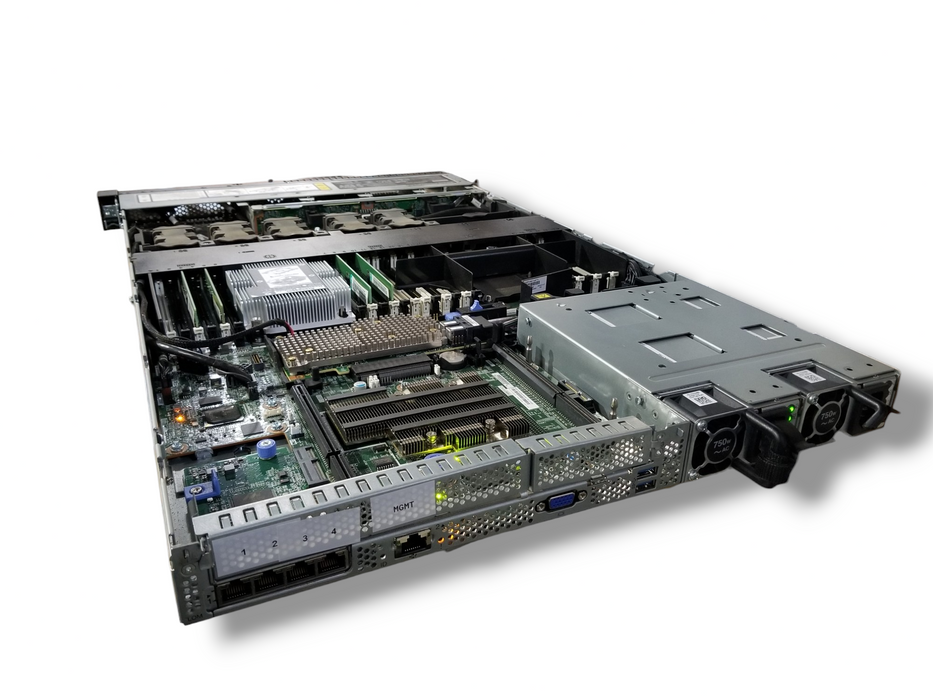 Lenovo SR630, 1x Xeon SIlver 4114, 64GB DDR4, 930-8i RAID 2x750W PSU, NoHDD