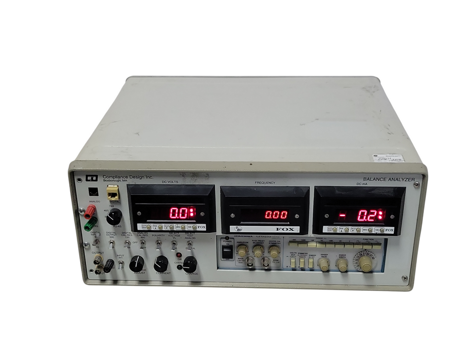 Compliance design D/BA-200 balance analyzer, READ _