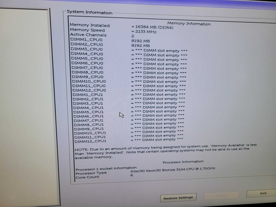Dell Precision 7920 - Xeon Bronze 3104 16GB DDR4 NO HDD 1400W PSU %
