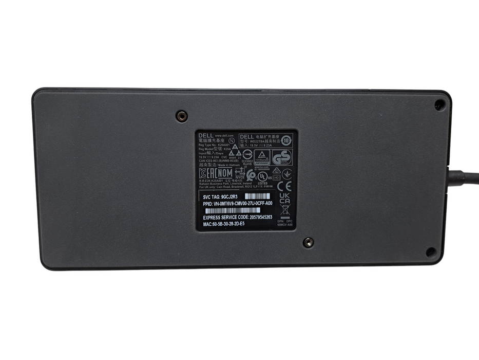 Dell WD22TB4 K20A Thunderbolt 4 USB-C Docking Station )
