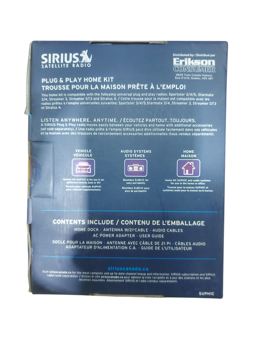 Sirius Satellite Radio Universal Home Kit