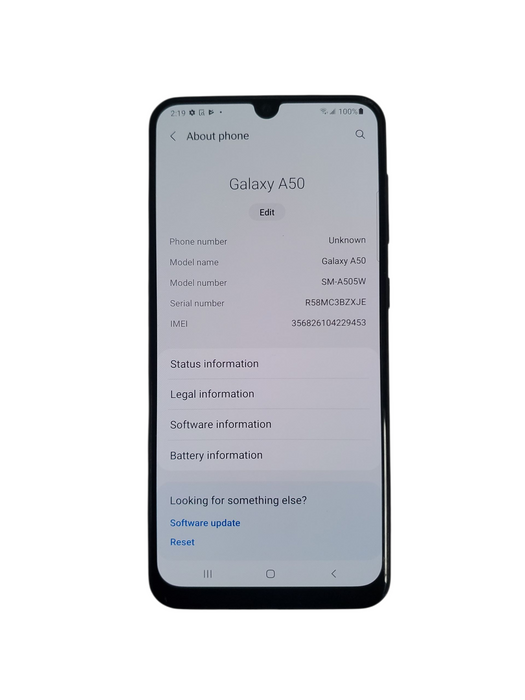 Samsung Galaxy A50 - 64GB - Iridescent [SM-A505W]