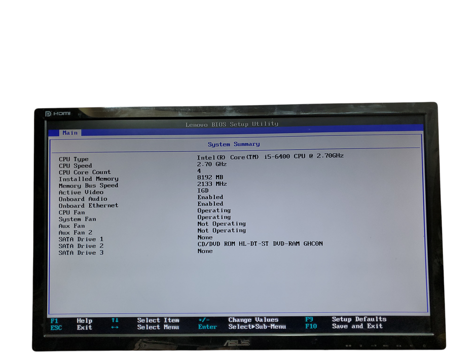 Lenovo ThinkCentre M700 Tower, i5-6400, 8GB DDR4, No HDD, No OS