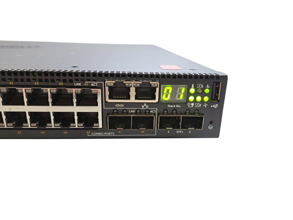 Dell N3048P | 48-Port Gigabit PoE+, 2x 10G SFP+ Managed Switch | 1x 1100W Q