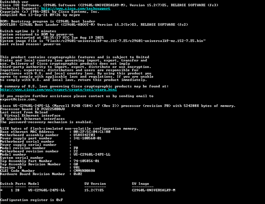 Cisco Catalyst WS-C2960L-24PS-LL 2960-L Gigabit PoE Network Switch