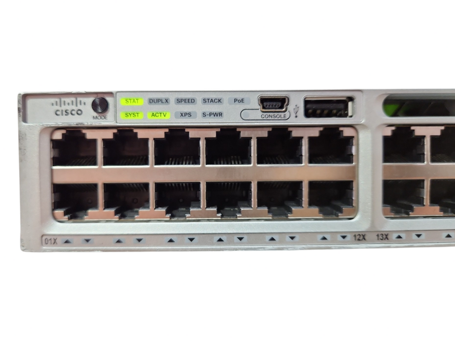 Cisco WS-C3850-48P-L 48-Port PoE+ Gigabit Switch w/ C3850-NM-2-10G