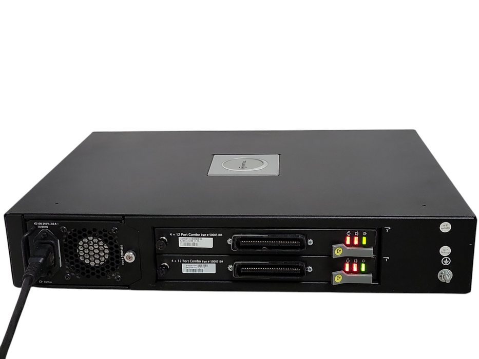 Mitel ASU II 50005105 with 2x 50005104 4 Plus 12 Port Combo Card, READ _