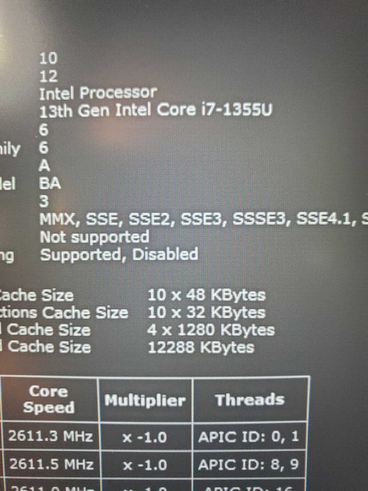 Lenovo ThinkPad E16 Gen 1 16" Laptop Intel i7-1355U 5GHz 16GB 256GB SSD  Lap200