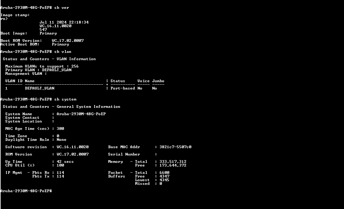 Aruba JL322A 2930M 48G PoE+ with 2-Port w/ StackModule JL325A & 2x PSU