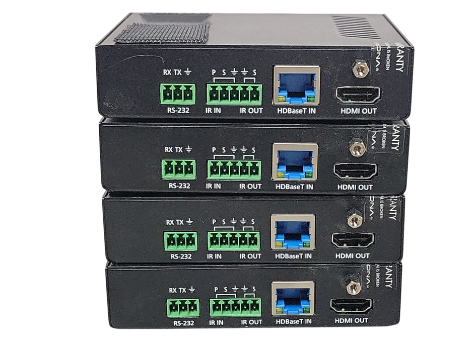 Lot of 4x Atlona AT-UHD-EX-70C-RX HD BaseT HDMI Receiver 4K UHD over CAT  _