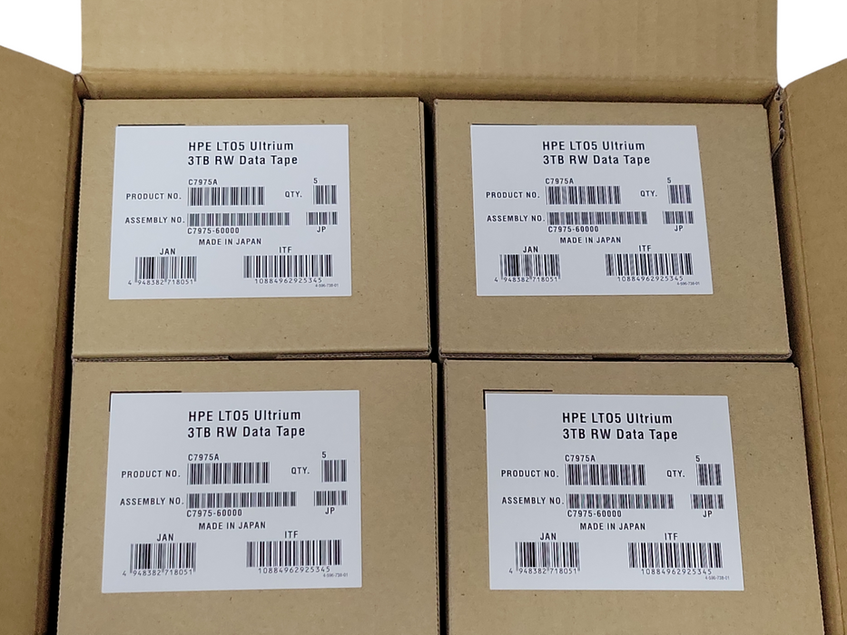 Lot of 20x New HPE LTO-5 Ultrium 3TB RW Tape Data Cartridge C7975A, SEE Q_