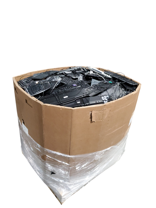 Bin of Assorted Wired Keyboards/Mice (AS-IS) Approx 750lbs