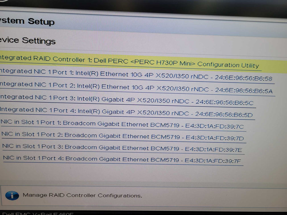 Dell EMC VxRail E460F - 2x Xeon E5-2620 v4 64GB DDR4 PERC H730P Mini %