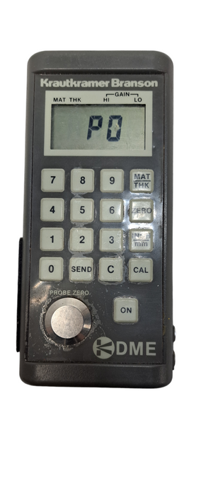 KRAUTKRAMER BRANSON DME ULTRASONIC THICKNESS GAUGE